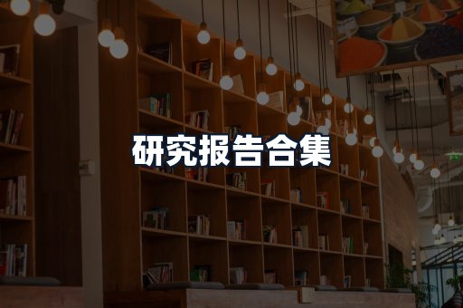 研究报告合集